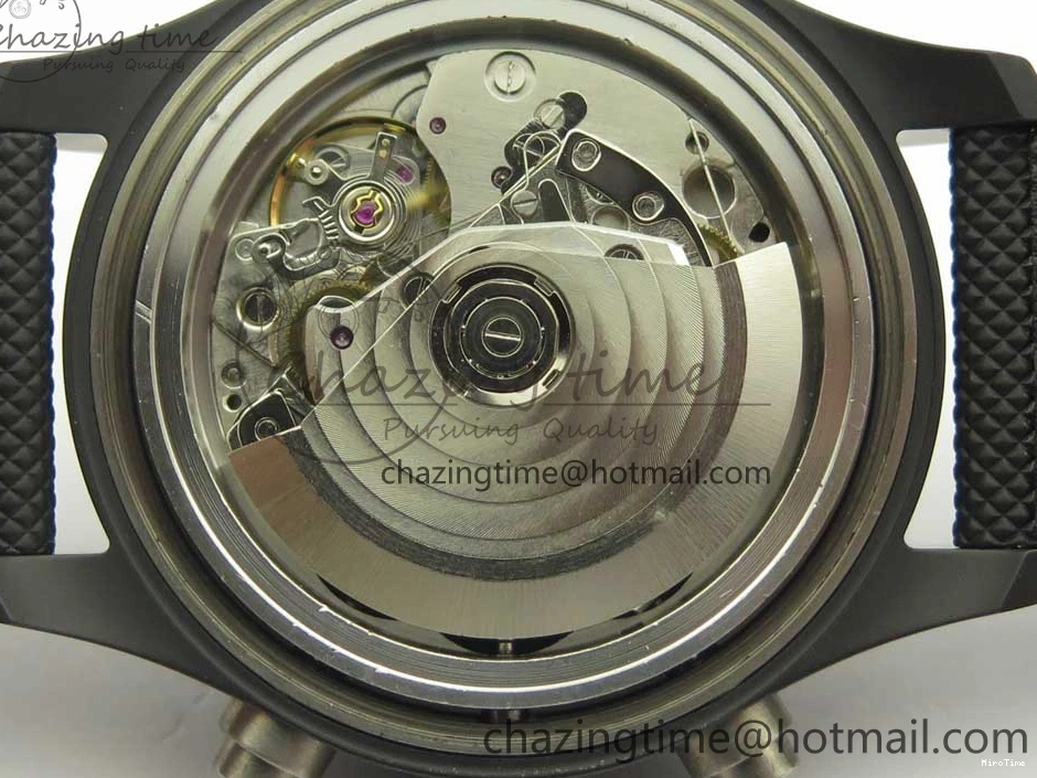 MIROTIME 1231 Modern PILOT IW389001 ZF 1:1 Best Edition Ceramic Case Black Dial on Nylon Strap A7750 (Same Function As Genuine) 7158